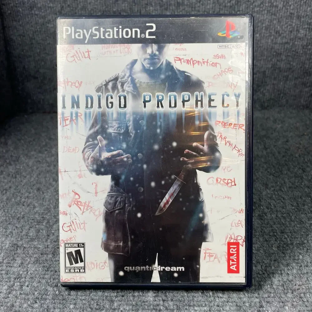Indigo Prophecy - Sony Playstation 2 2005 Black Label No Manual *Scratches*
